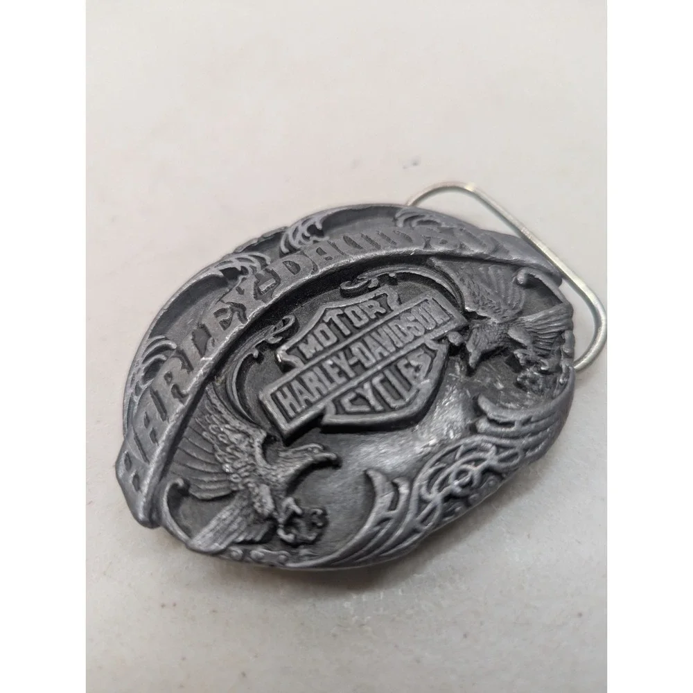 Vtg 1991 Harley-Davidson Belt Buckle Official Licensed Siskiyou N-88 Eagle USA